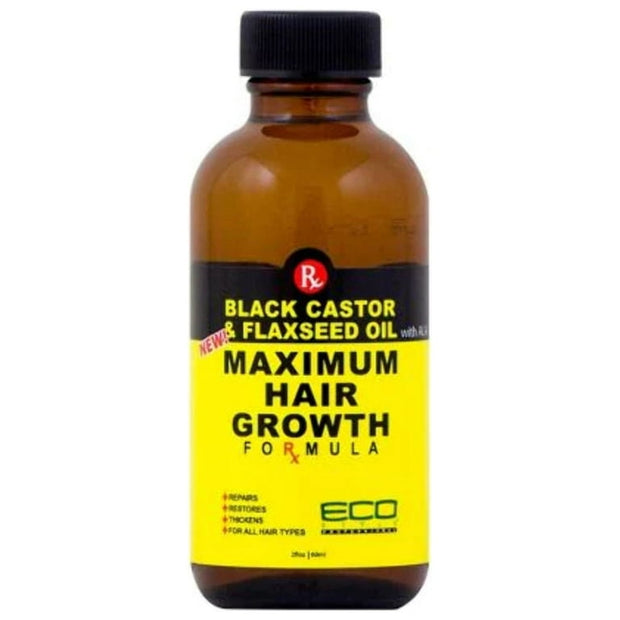 Eco Style Black Castor & Flaxseed Oil Maximum Hair Growth Oil 2oz