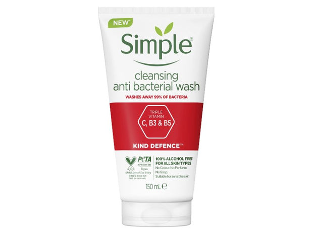 Simple Cleansing Anti Bacterial Wash 150ml