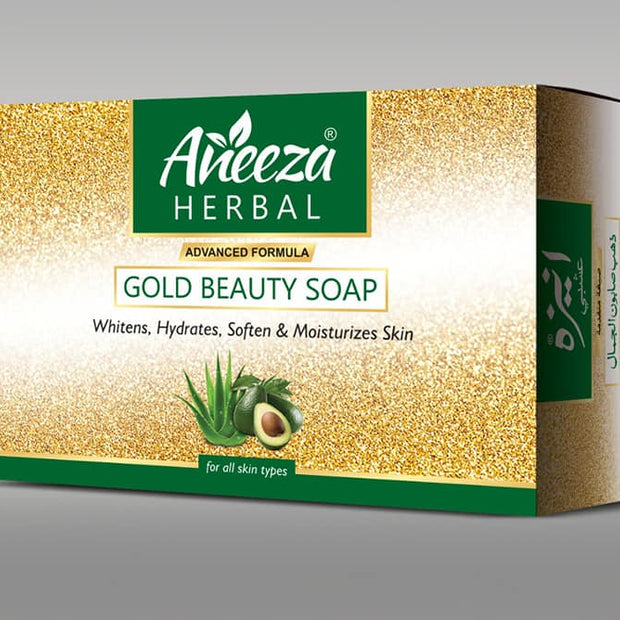 Aneeza Bar Soap Herbal Gold Beauty Soap
