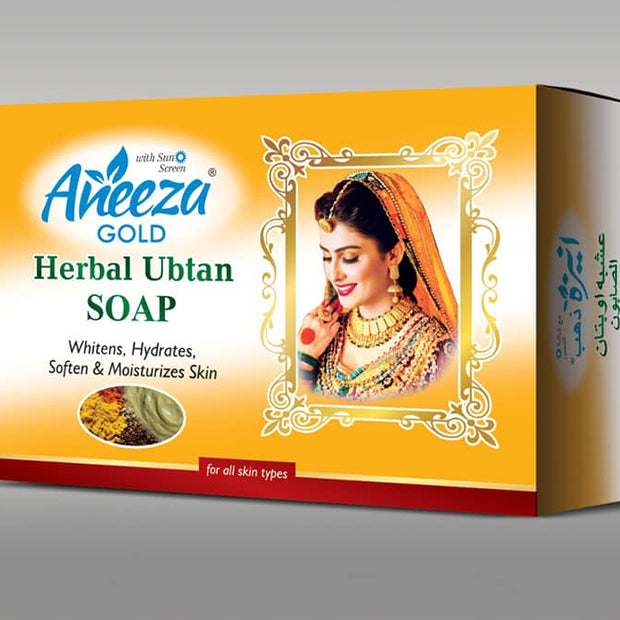 Aneeza Bar Soap Gold Herbal Ubtan Soap