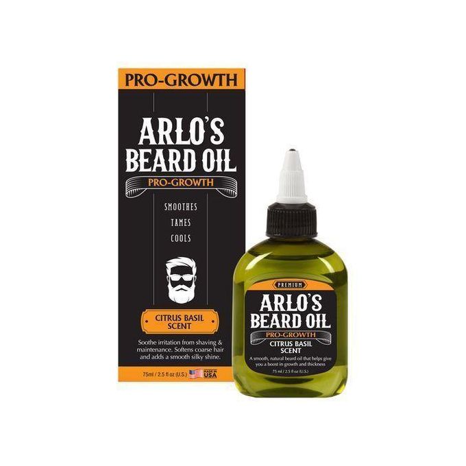 Arlo's Beard Oil Pro Growth Citrus Basil Scent 75ml