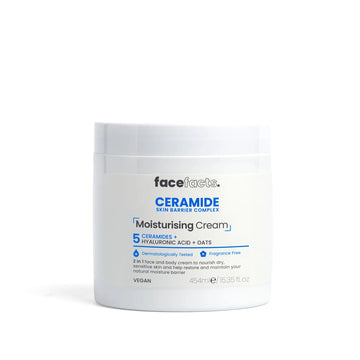 Face Facts Moisturizing Cream with 5 Hyaluronic Acid + Oats 454ml