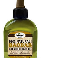 Difeel Premium Natural Hair Oil Baobab Oil 75ml