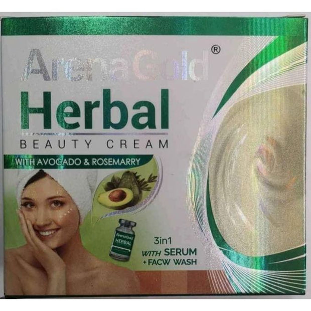 Arena Gold 3in1 Herbal Beauty Cream with Serum+Face Wash