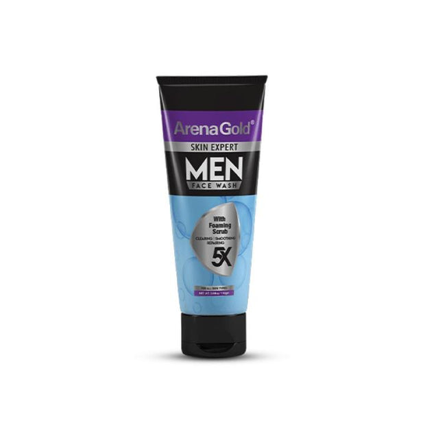 Arena Gold Men Face Wash With Foaming Scrub 100g
