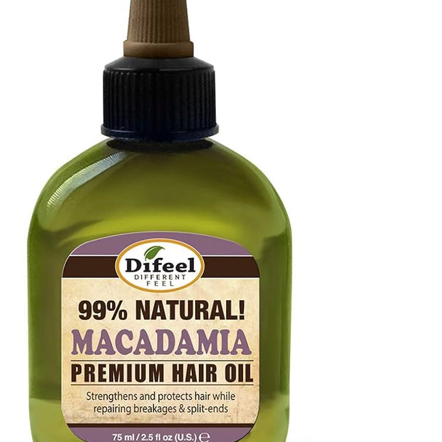 Difeel Premium Natural Hair Oil Macadamia Oil 75ml