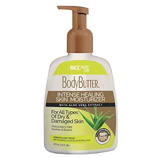 Biocare Labs Body Lotion Intense Healing Skin Moisturizer With Aloe Vera 473ml