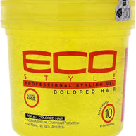 Eco Style Styling Gel Colored Hair Yellow 16oz