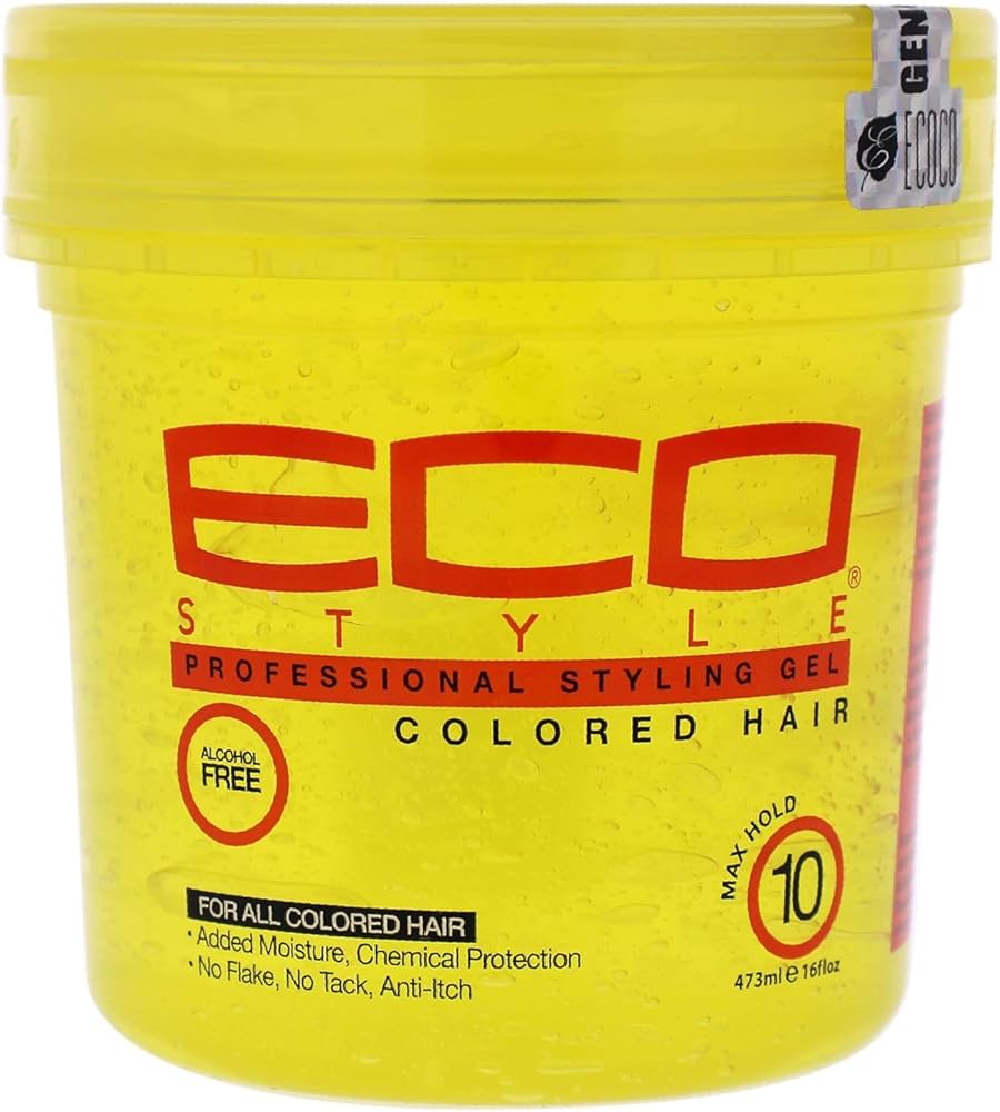 Eco Style Styling Gel Colored Hair Yellow 16oz