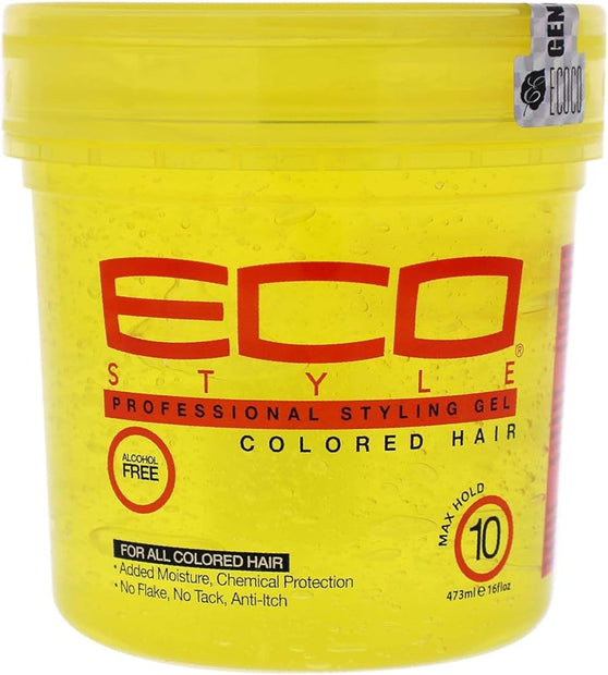 Eco Style Styling Gel Colored Hair Yellow 16oz