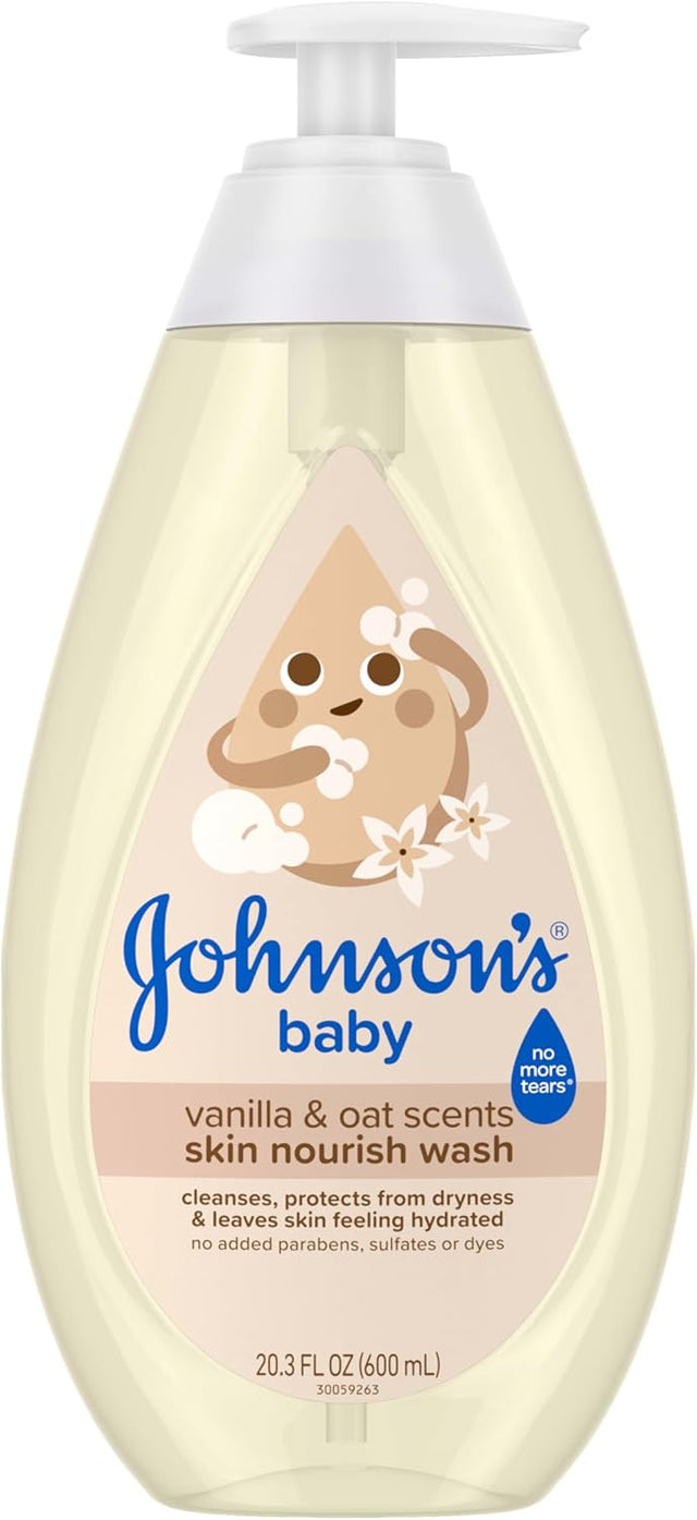 Johnson Baby Wash Vanila & Oatmeal 20.3oz