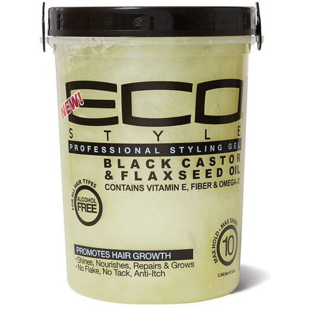 Eco Style Styling Gel Black Castor & Flaxseed Oil Gel