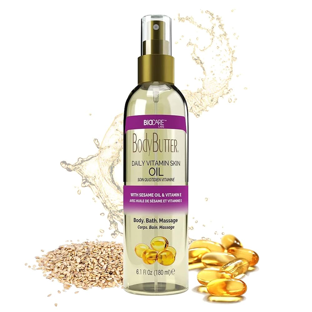 Biocare Labs Daily Vitamin Skin Oil With Sesame Body Oil