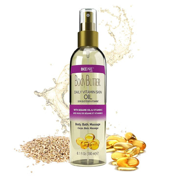 Biocare Labs Daily Vitamin Skin Oil With Sesame Body Oil