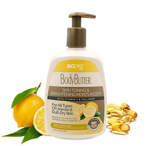Biocare Labs Body Lotion Skin Toning & Brightening Moisturizer With Vit C & Collagen 473ml