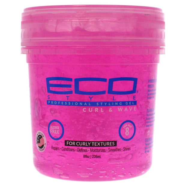Eco Style Styling Gel Curls & Wave Pink 8oz