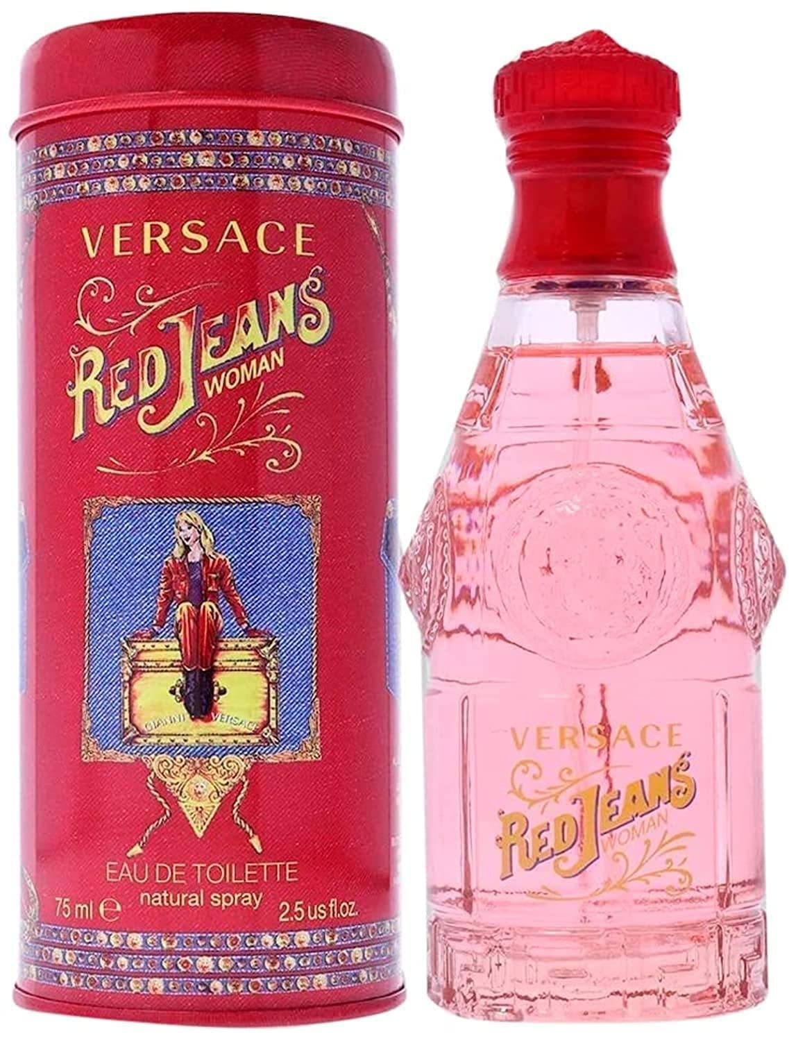 Versace Perfume Spray Red Jeans Woman EDT 75ml