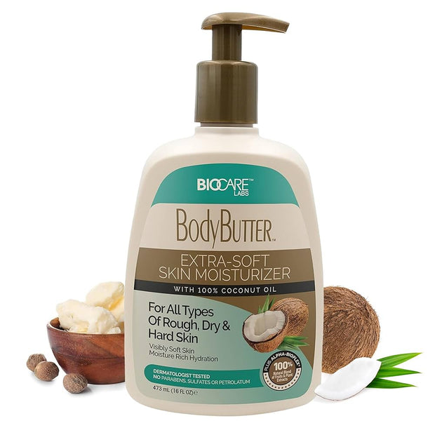 Biocare Labs Body Lotion Extra Soft Skin Moisturizer With Coconut Oil 473ml