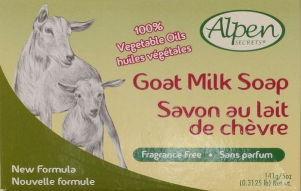 Alpen Goat Milk Soap Fragrance Free 5oz