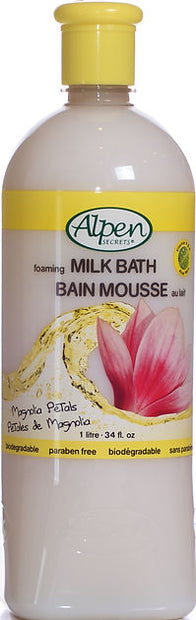 Alpen Foaming Milk Bath Magnolia Petals 1 Litre