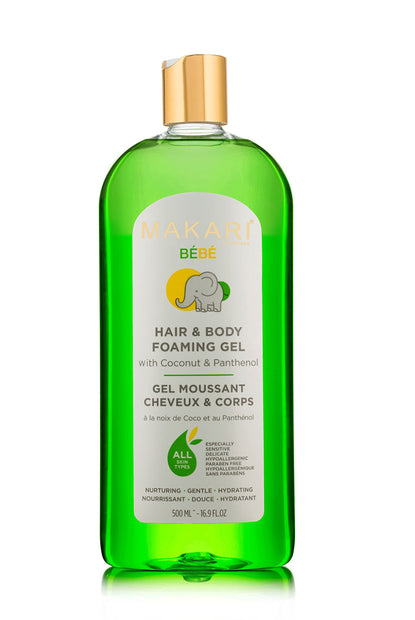 Makari Bebe Foaming Gel for Body & Hair 500ml 16.9oz