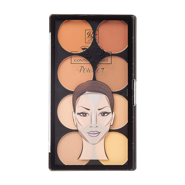 Ruby Kisses Flawless Finish with 3D Contour Powder Makeup Palette