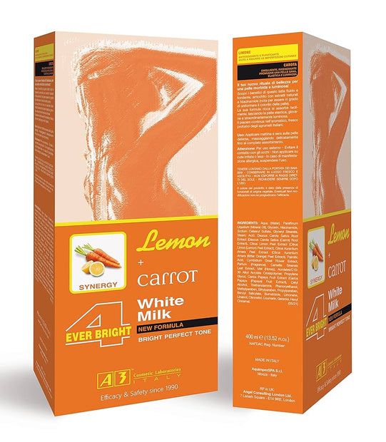A3 Body Milk Lemon + Carrot Milk 400ml