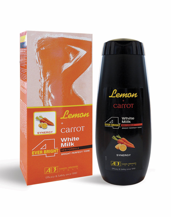 A3 Body Milk Lemon + Carrot Milk 400ml