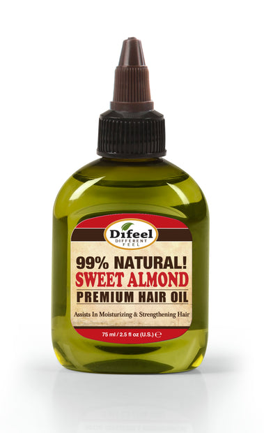 Difeel Premium Natural Hair Oil Sweet Almond Oil 75ml