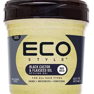 Eco Style Styling Gel Black Castor & Flaxseed Oil Gel