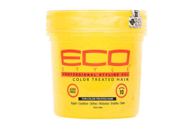 Eco Style Styling Gel Color Treated Yellow 8oz