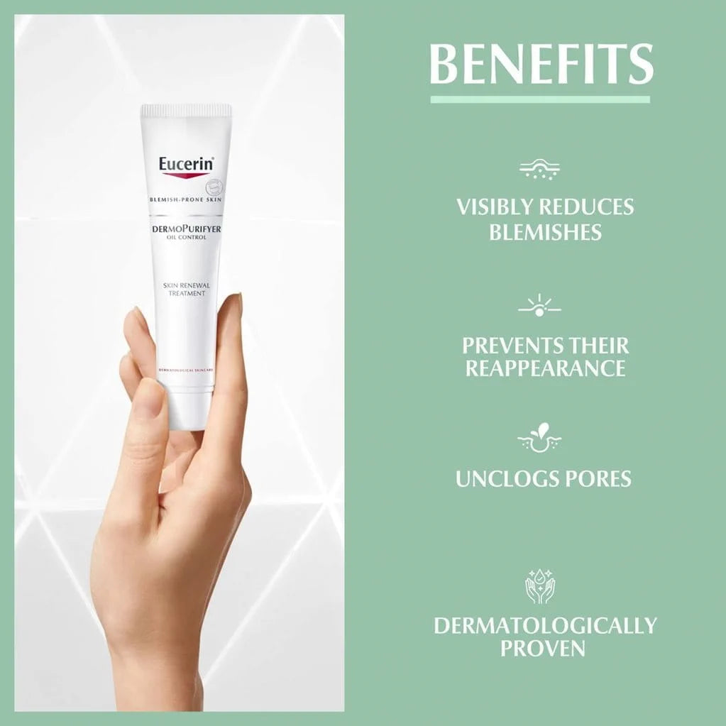 Eucerin Dermo Purifyer Oil Control Skin Renewal Treatment 40ml