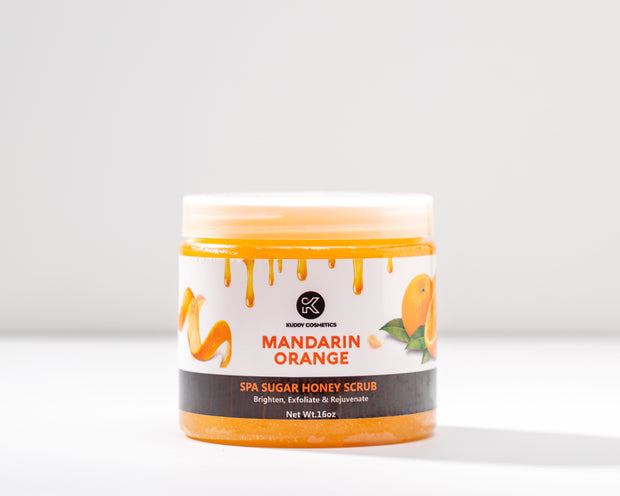 Kuddy Mandarin Orange Sugar Honey Scrub 16oz