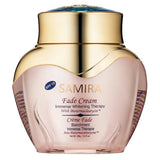 Samira Fade Cream jar with gold lid on a white background