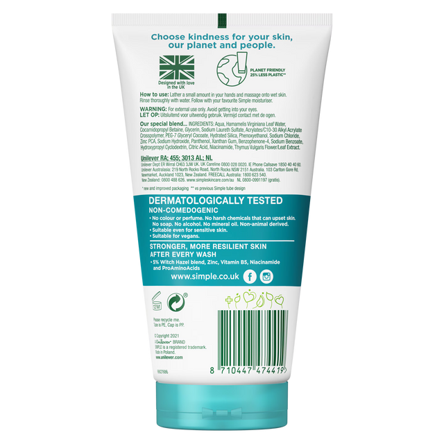 Simple Purifying Facial Wash 150ml