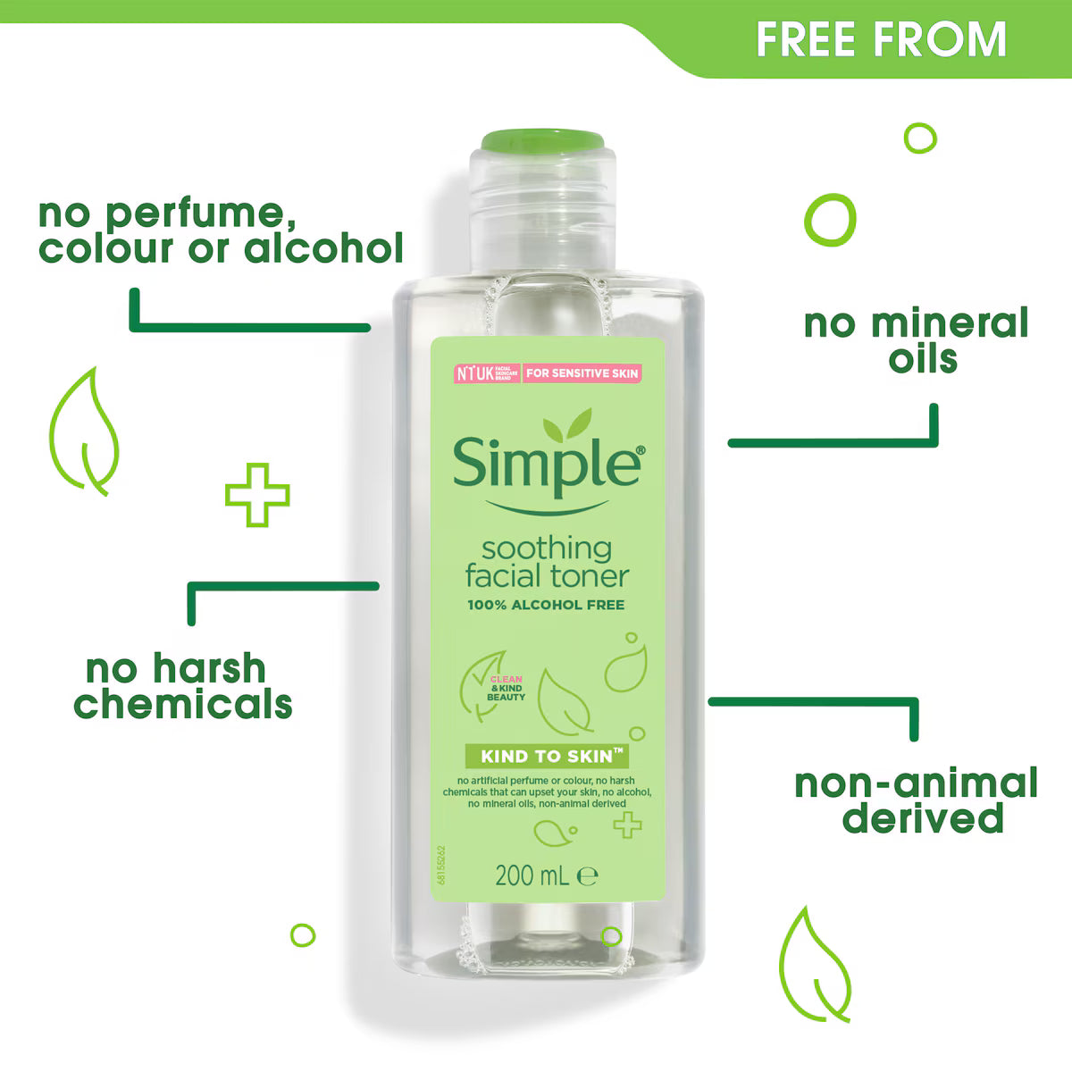 Simple Kind to Skin Soothing Facial Toner (200ml)