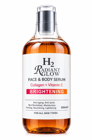 H2 Radiant Glow Face & Body Serum Collagen + Vitamin C 500ml