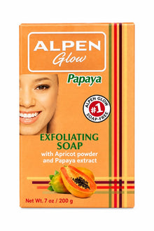 Alpen Glow Papaya Exfoliating Soap 200g