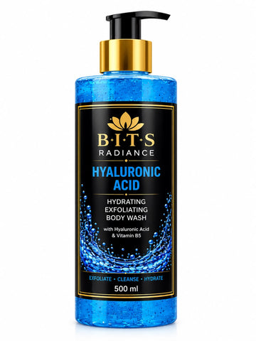 B.I.T.S Radiance Hyaluronic Acid Hydrating & Exfoliating Body Wash 500ml