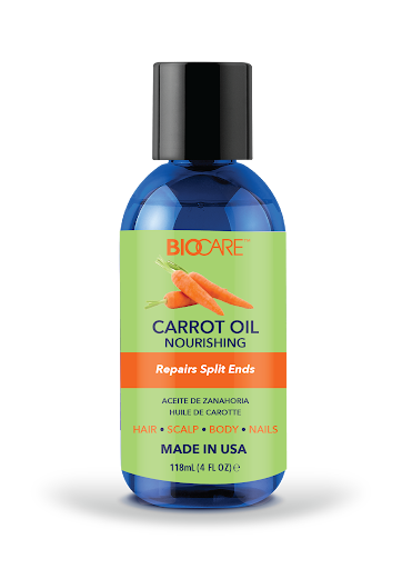 Biocare Labs Carrot Oil Nourishing Repairs Splits Ends 4oz