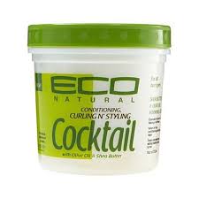 Eco Cocktail Curling N Styling Olive Oil & Shea Butter jar 16 oz