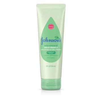 Johnson Baby Creamy Oil Aloe & Vitamin E 8oz