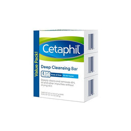 Cetaphil 3pk Bar Soap Deep Cleansing 3oz