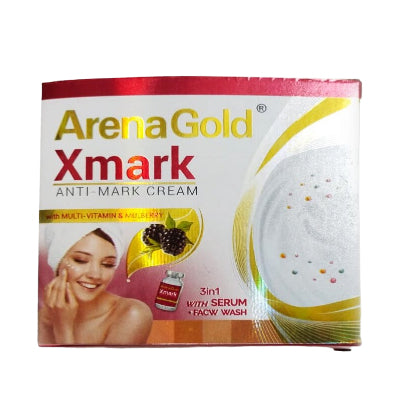 Arena Gold 3in1 Xmark Anti Mark Cream with Serum+Face Wash