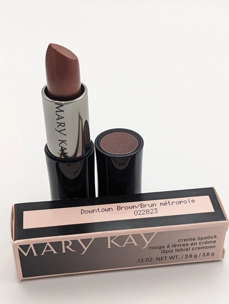 Mary Kay Creme Lipstick Downtown Brown 13 .oz