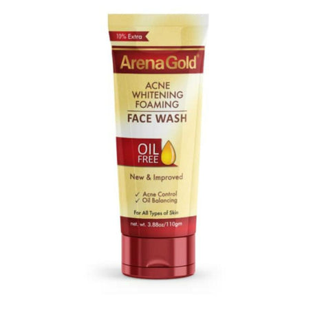 Arena Gold Face Wash Acne Whitening Foaming Face Wash 110g